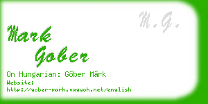 mark gober business card